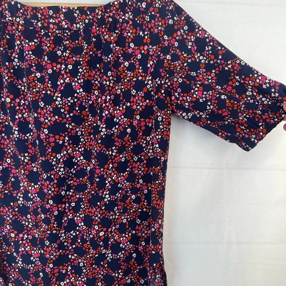 Michael Michael Kors Floral Print Off The Shoulder Top Short Sleeve Size M - Picture 8 of 12